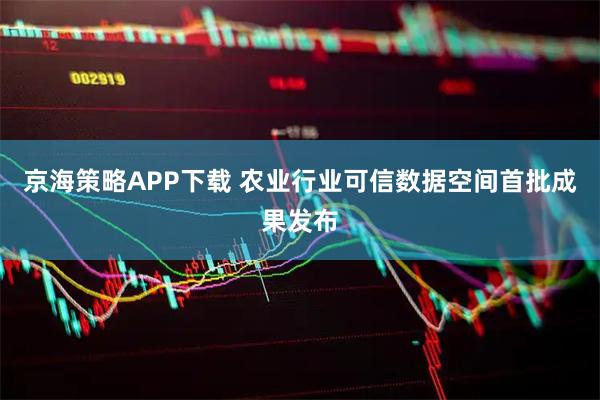 京海策略APP下载 农业行业可信数据空间首批成果发布